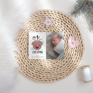 Mi primera tarjeta navideña de festividad fotográf