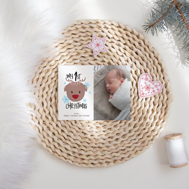 Mi primera tarjeta navideña de festividad fotográf (Subido por el creador)