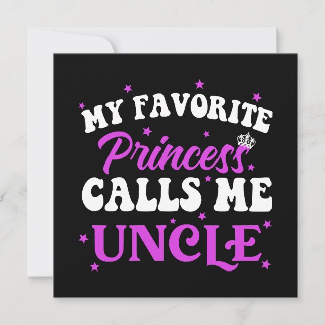 Mi princesa favorita me llama tío (Anverso)