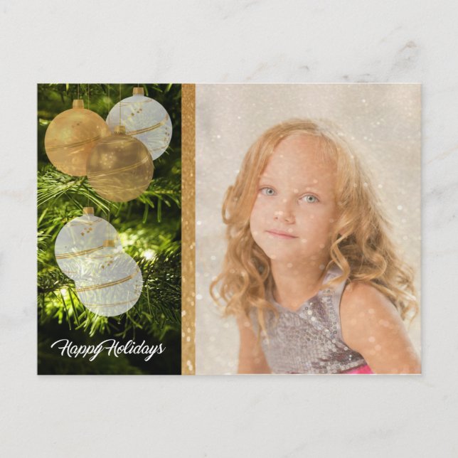 Mi propia foto postal de Navidades personalizados (Anverso)