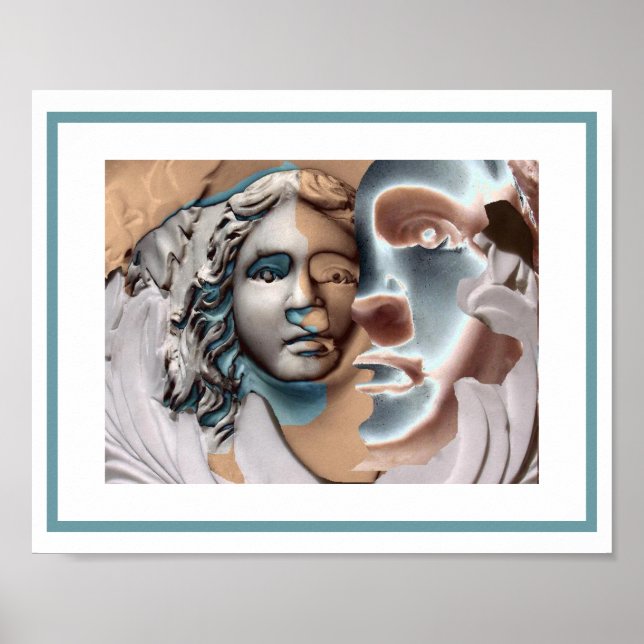 Mi propia fotografía y Poster de arte informático (Frente)