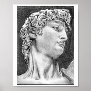 Mi propio DAVID de dibujo tras Poster de arte de M