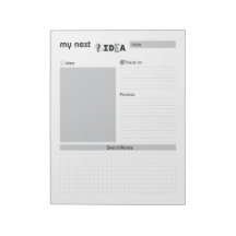 Mi próxima idea Bloc de notas gris