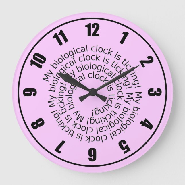 Mi reloj biológico es reloj que hace tictac (Anverso)