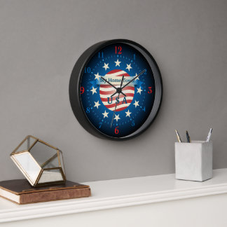 Mi reloj de pared de Home Town USA
