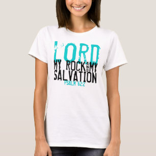 Mi roca y mi camiseta del verso de la biblia de la
