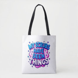 Mi Ropa Quirúrgica Ha Visto Cosas Bolsa Tote Blanc