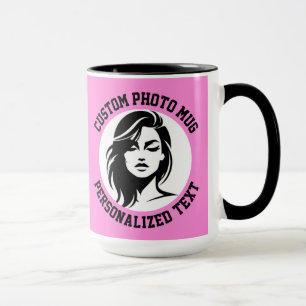 Mi Rostro en una Taza Grande Combo Personalizada d