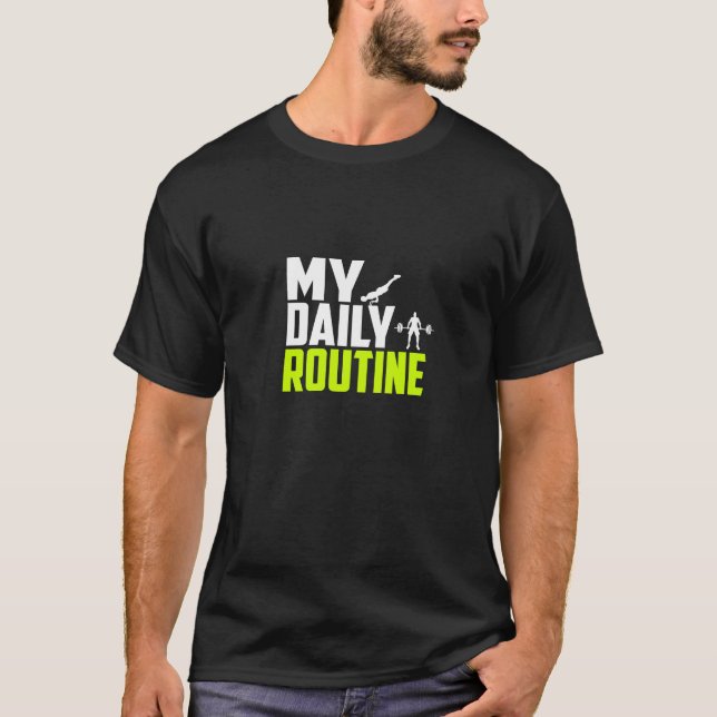Mi Rutina Diaria - Camiseta de Gimnasio (Anverso)