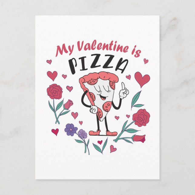 Mi San Valentín es una invitación a la pizza (Anverso)