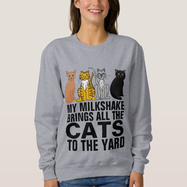 MI SHAKE LLEVA A LOS GATOS A CAMISETAS DE GATO (Anverso)