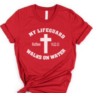 Mi socorrista caminó en camiseta de agua, cristian