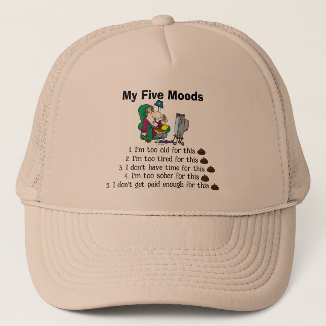 Mi sombrero camionero de cinco estados de ánimo (Anverso)