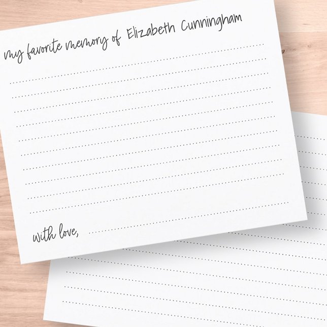 Mi tarjeta de asistencia moderna funeral de memori (Subido por el creador)