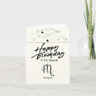 Mi tarjeta de cumpleaños favorita de Scorpio