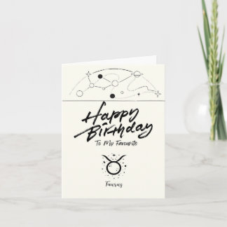 Mi tarjeta de cumpleaños favorita del Taurus Heart