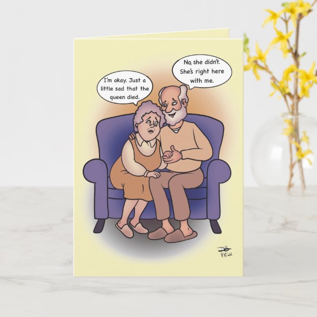 Mi tarjeta de felicitación de reina (flor amarilla)