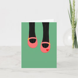 Mi tarjeta de felicitación de zapatos rosas