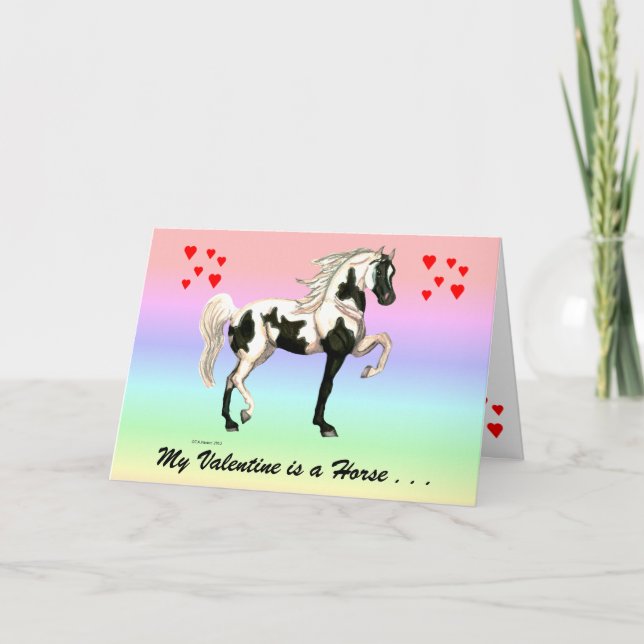 Mi tarjeta de felicitación del caballo de la (Anverso)