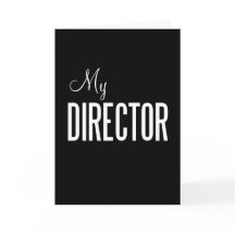Mi tarjeta de felicitación del director
