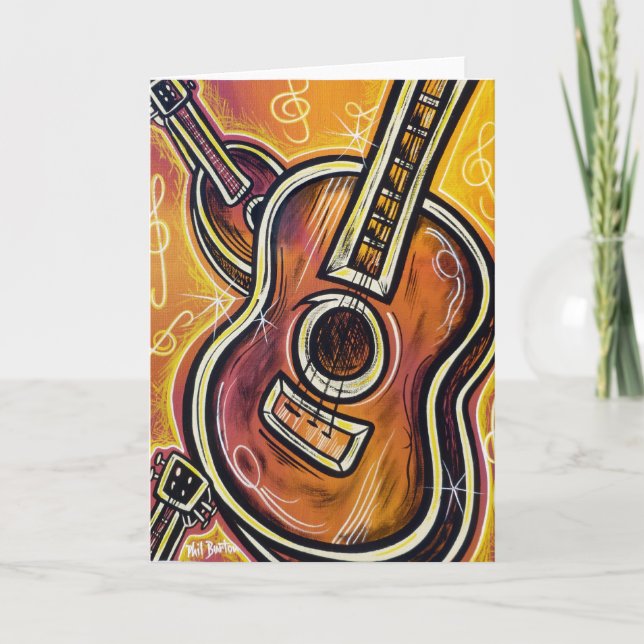 Mi tarjeta de felicitación del Ukulele (Anverso)