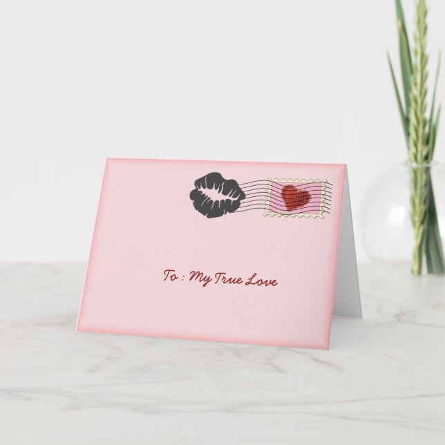 Mi tarjeta de felicitación verdadera del amor (Anverso)