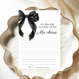 Mi tarjeta de juego Favorito Memory bow Bridal Sho