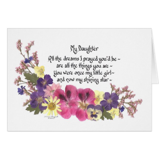 Mi tarjeta de la hija (Anverso (Horizontal))