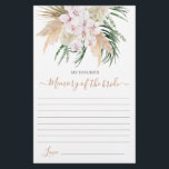 Mi tarjeta de memoria favorita de la novia<br><div class="desc">Pampas Grass Boho es mi recuerdo favorito de la tarjeta de novia</div>