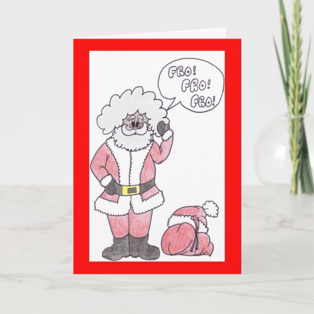 mi tarjeta de Navidad de santa (Anverso)