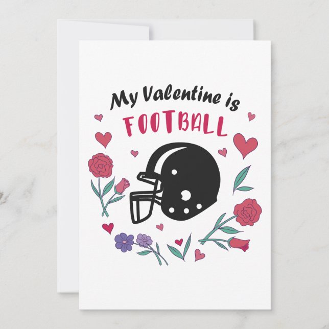 Mi tarjeta de San Valentín invita al fútbol (Anverso)