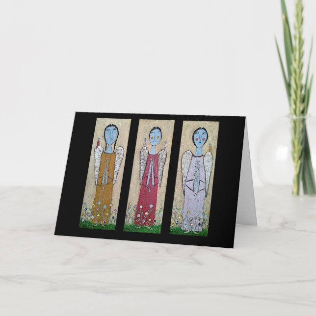 Mi tarjeta de tres ángeles (Anverso)