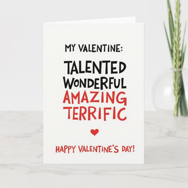 Mi tarjeta del día de San Valentín (Anverso)