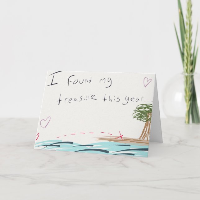 Mi tarjeta El día de San Valentín del tesoro (Anverso)