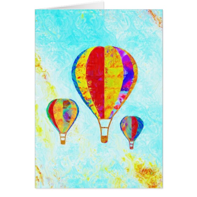 Mi tarjeta hermosa de los globos (Frente)