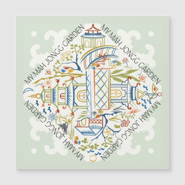 Mi tarjeta magnética Mah Jongg Garden (Anverso)