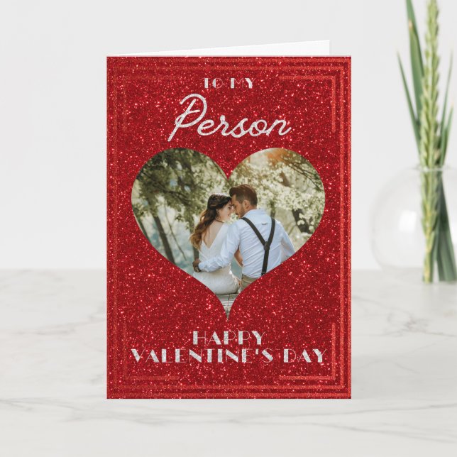 Mi tarjeta personalizada de San Valentín con foto  (Anverso)
