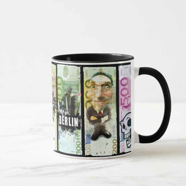 Mi taza 0002 del muro de Berlín (Derecha)