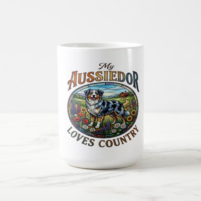 Mi taza de café de campo Aussiedor (Centro)