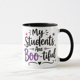 Mi taza de profesor de Halloween Mis alumnos son b