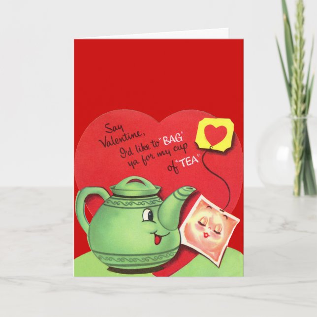 Mi taza de tarjeta del día de San Valentín del té (Anverso)