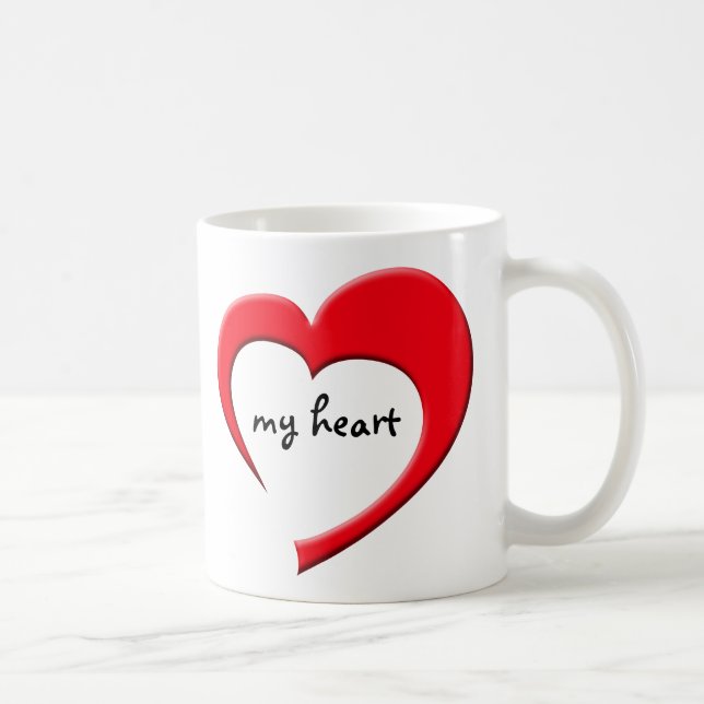 Mi taza del corazón II (roja) (Derecha)