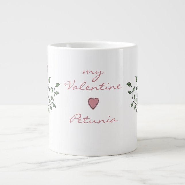 Mi taza Jumbo de árbol de San Valentín (Frente)