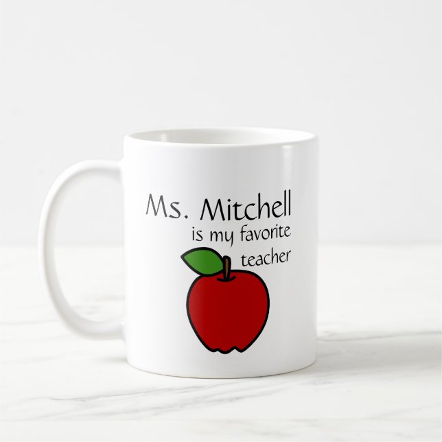 Mi taza preferida del profesor - personalizar (Izquierda)