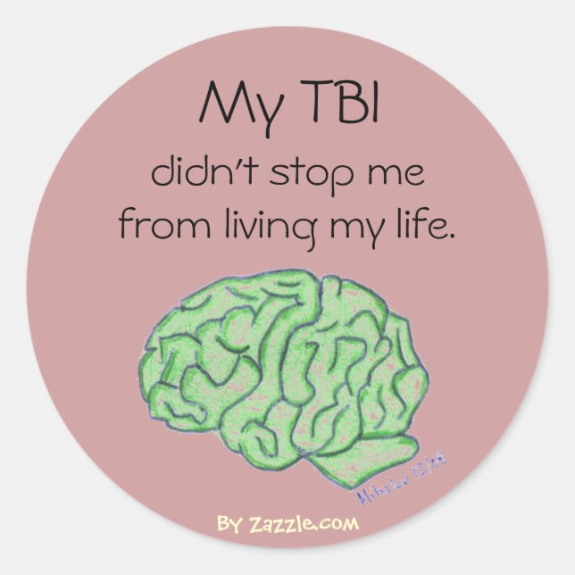"Mi TBI no me detuvo" pegatina (Anverso)