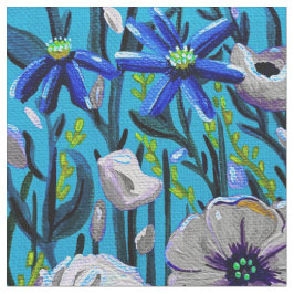 Mi tela de flores azules