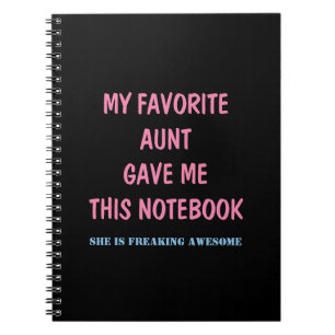 MI TÍA FAVORITA ME DIO ESTE CUADERNO