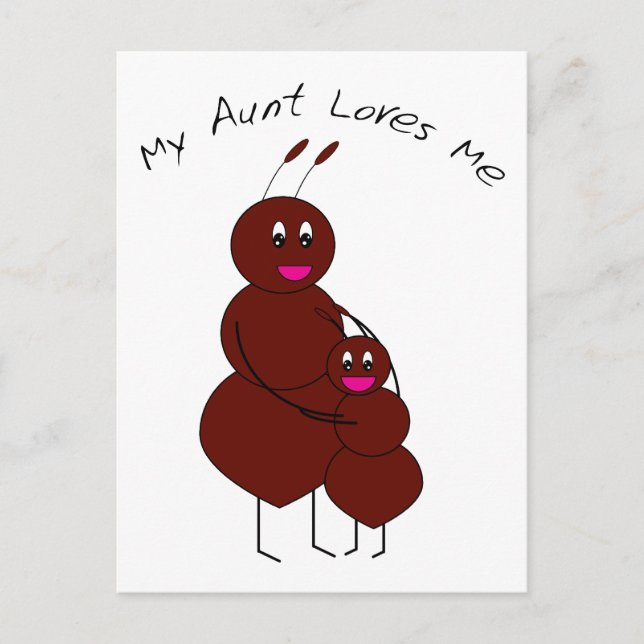 Mi tía me ama la postal (Anverso)