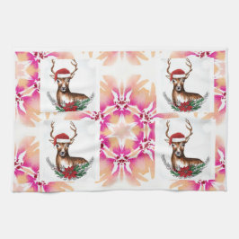Mi toalla de cocina con plantilla de ciervo de luj