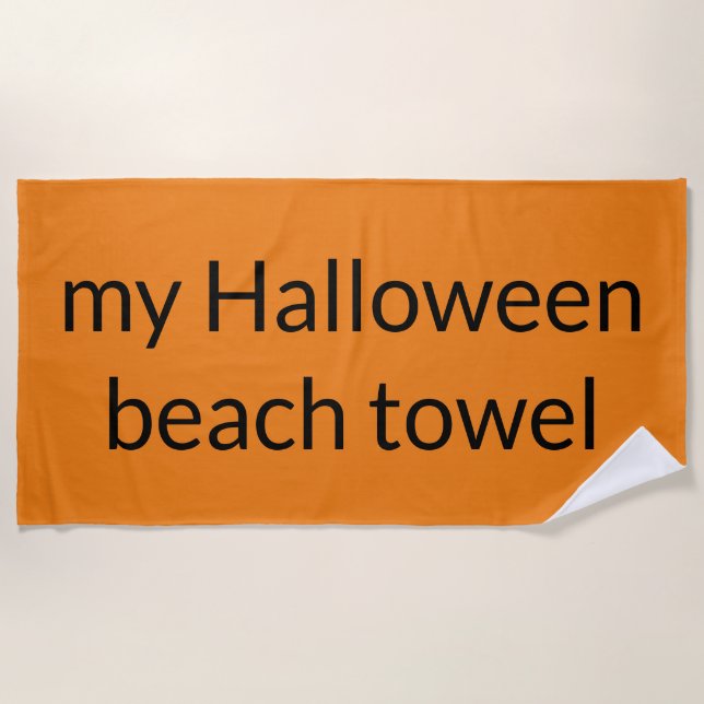 mi toalla de playa de Halloween (Anverso)